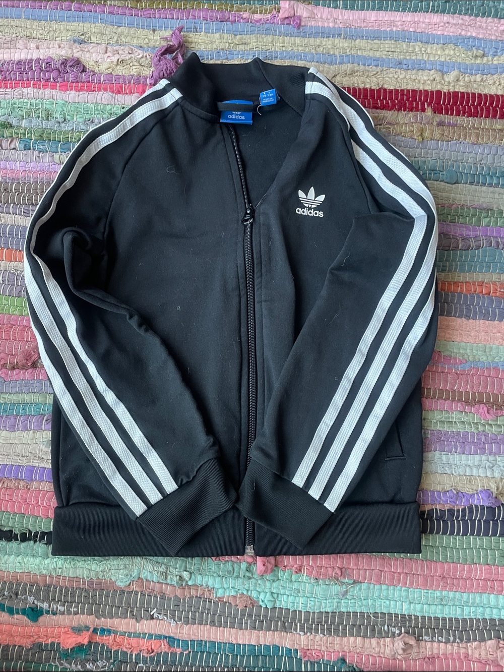 Kids Adidas Black Track Jacket